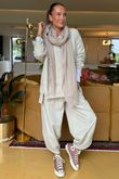 Made in Italy Lagenlook Chill Sweatshirt Stone - /1 